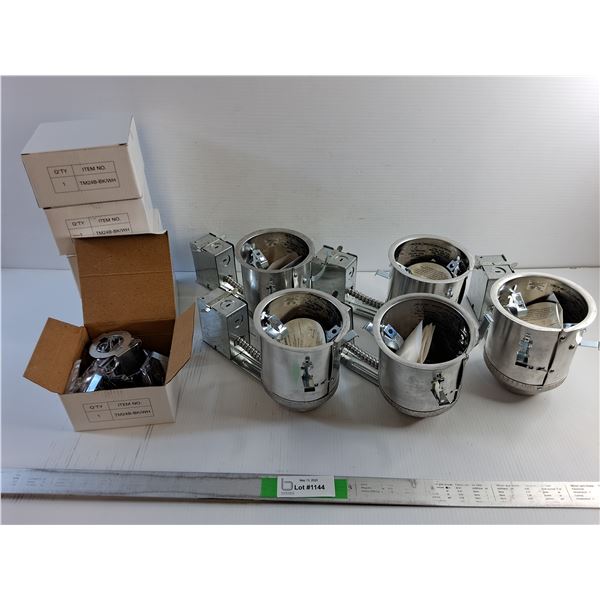 (5) 4" Recessed Light Fixtures - As Is