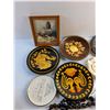 Image 2 : Framed Wall Art, Skewers, Decorative Plates, Hand Fan