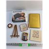 Image 1 : USB Heated Blanket, Nuggets of Gold Book, Photo Frame, Candle Holder and Misc