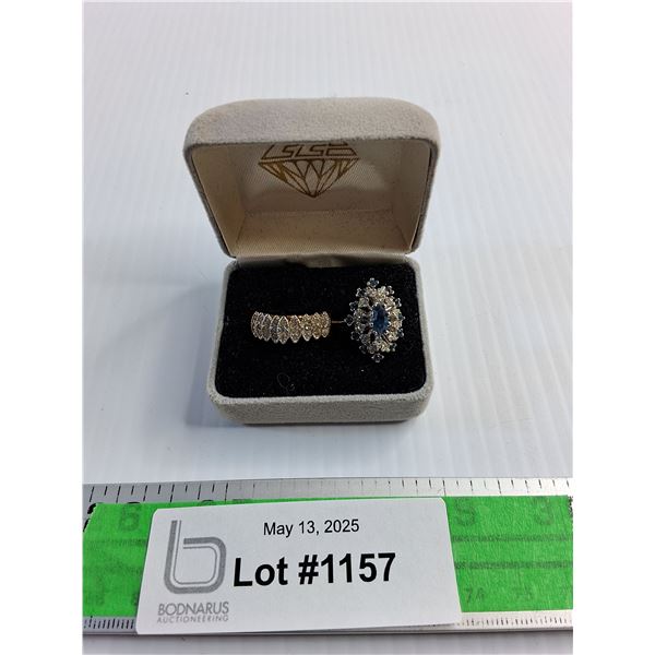 ^Wedding Rings Set - Size 7 & 5 - Authenticity Not Guaranteed