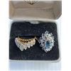 Image 2 : ^Wedding Rings Set - Size 7 & 5 - Authenticity Not Guaranteed