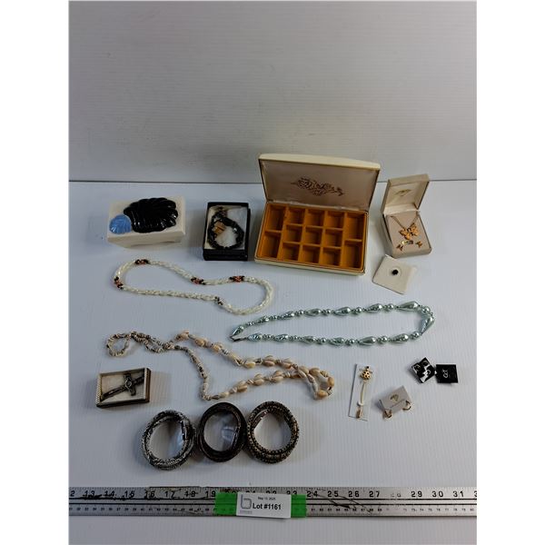 Bracelets, Cross Pendant Necklaces, Jewelry Organizer, Earrings and Misc