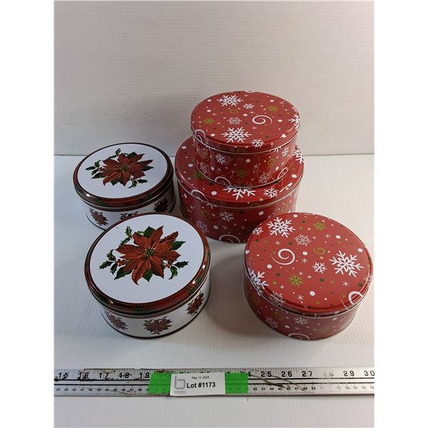 Christmas Storage Tins