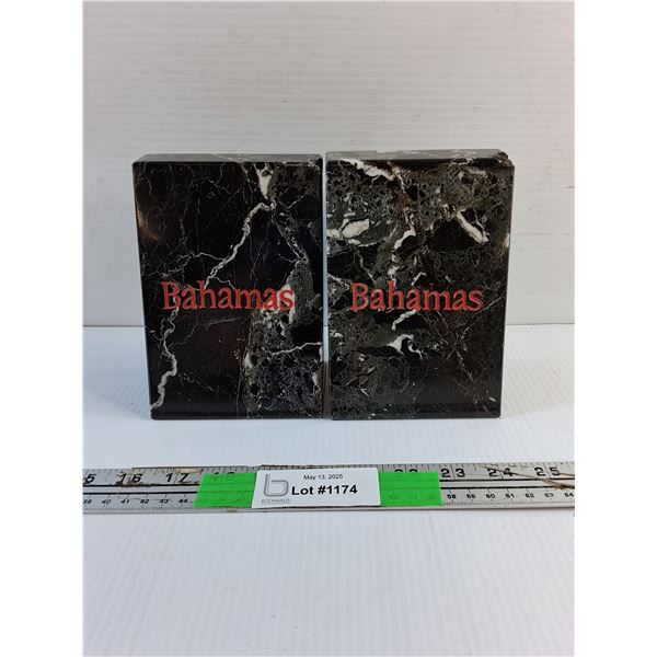 (2) Granite Bahamas Book Ends