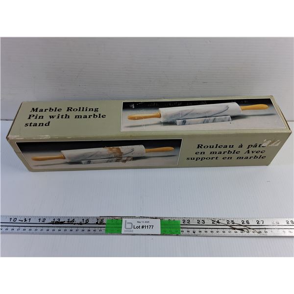 Marble Dough Roller with Stand