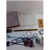 Image 3 : Tupperware Container, Bracelets, Necklaces, Flute, Headphones and Misc