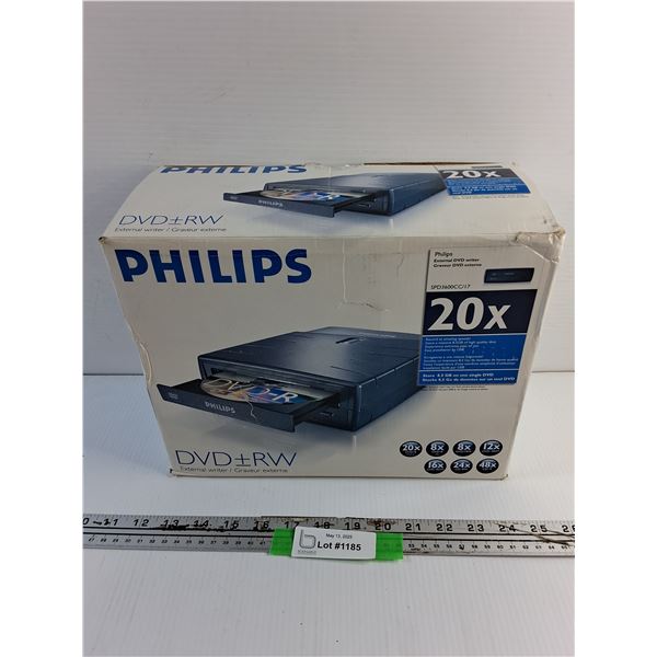 Philips DVD + RW External Writer - As Is