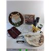 Image 1 : Christmas Wreath, Glasses, Ladies Purses, Water Bottles, InstaHang, Fruit Dish and Misc