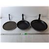 Image 1 : (3) Frying Pans- T-fal & Lagostina Up to 19.5" Long