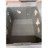 Image 3 : *(2) Plastic Totes with Folding Lids. Up to 12.5" Tall x 19.5" Wide x 24" Long-   Cannot Ship