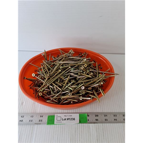 3" Screws & Plastic Container