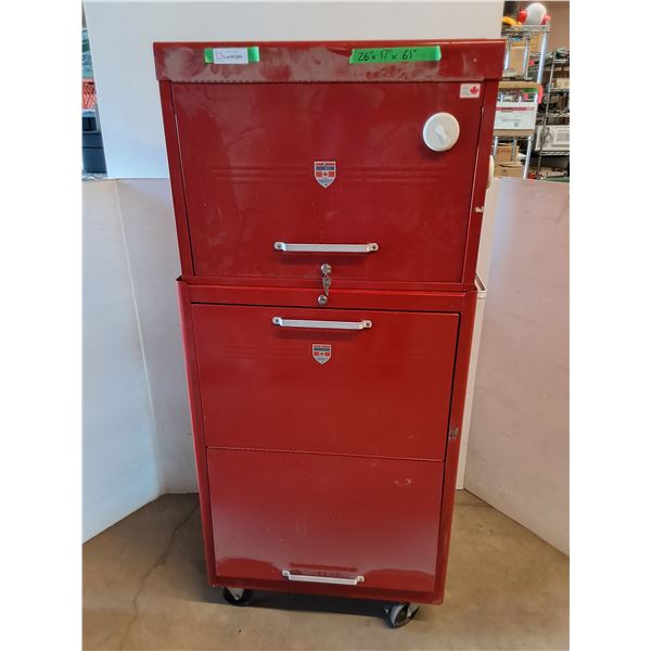 *Mastercraft Rolling Toolbox, Detachable Top with Keys, Cannot Ship