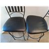 Image 4 : *(2) Metal & Faux Leather Rotating Bar Chairs, 4 Ft. Tall, Cannot Ship