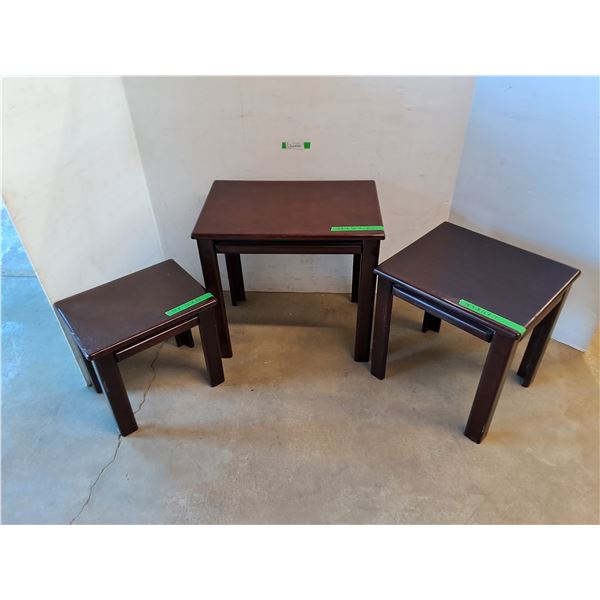 *(3) Wood Coffee tables, Cannot Ship