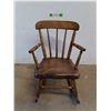 Image 1 : *Kids' Wooden Rocking Chair 21" Tall x 14" Wide, Cannot Ship