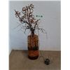 Image 1 : *Lighted Faux Branches in Decorative Stand- Powers On,  Up to 38" Tall  -  Cannot Ship