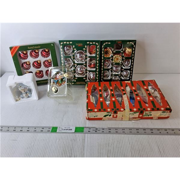 Christmas Tree Decor- Precious Memories, New Home 1997, Bulbs, Misc.