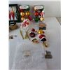 Image 2 : Christmas Lot- Tree Ornaments, Ribbon, Misc.