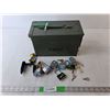 Image 1 : Metal Storage Box 7" Tall x 12" Long with Padlocks & Keys