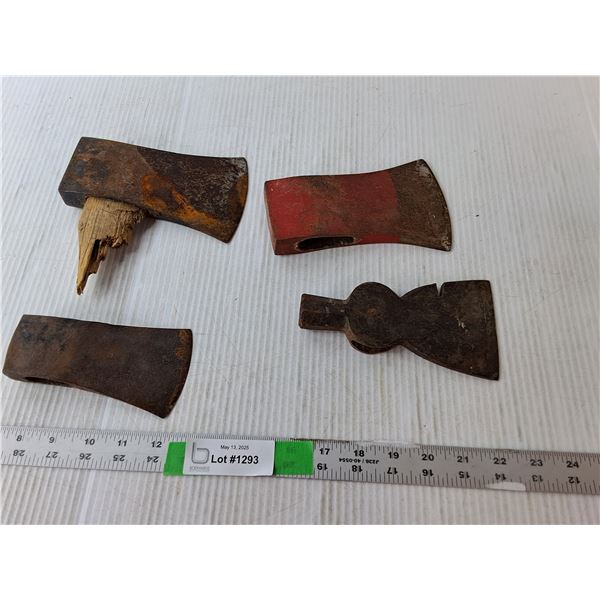 (4) Vintage Axe Heads