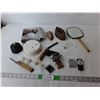 Image 1 : Vintage Lot- Mirror, (5) Lighters, Kidde Smoke Alarm-Untested, Misc.