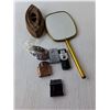 Image 2 : Vintage Lot- Mirror, (5) Lighters, Kidde Smoke Alarm-Untested, Misc.