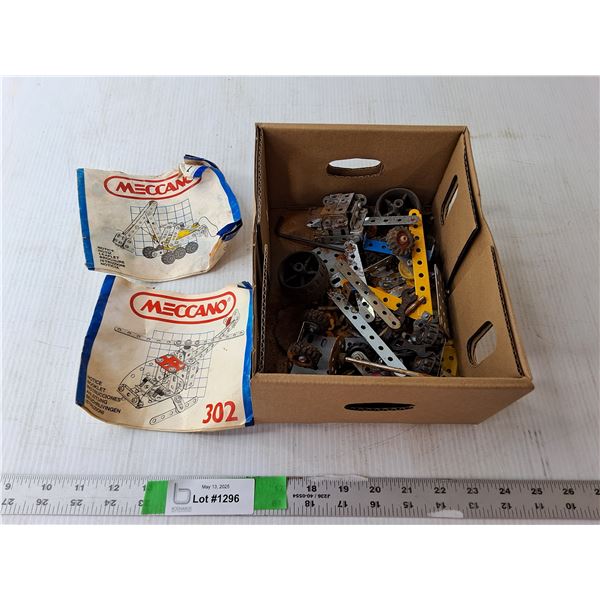 Vintage Meccano Toy Parts