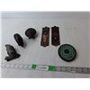 Image 1 : Vintage Lot- Door Plates, (3) Animal Figurines, Misc.
