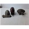 Image 3 : Vintage Lot- Door Plates, (3) Animal Figurines, Misc.