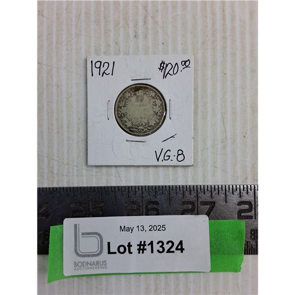 1921 Canadian Quarter