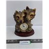 Image 1 : Ash Creek Trading Table Decor "Wolves" Clock - Working
