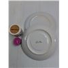 Image 2 : (2) Ceramic Saucers & Candle Holder
