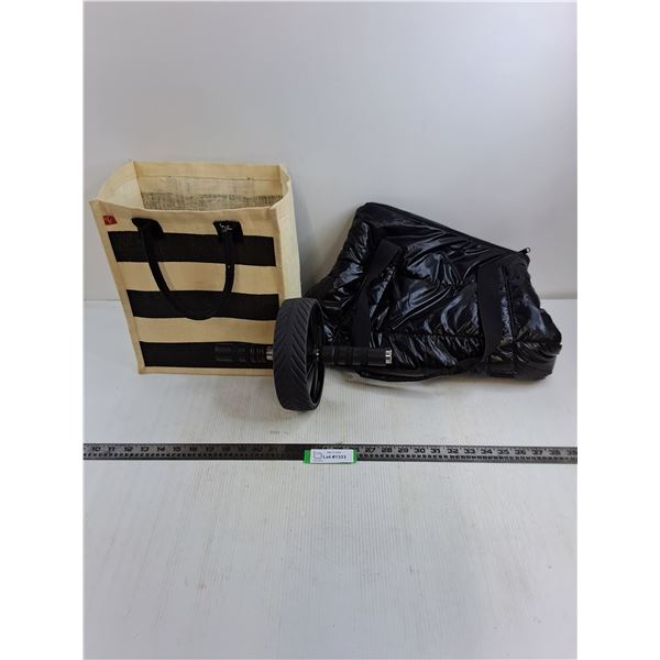 (2) Totes (Joe Fresh, PC), Exercise Wheel