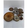 Image 2 : Vintage Metal Pulleys Lot with Plastic Bin