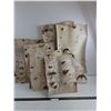 Image 1 : (6) Pieces of Flattened Birch Tree Bark - Largest 29" x 14" Approx