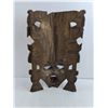 Image 2 : Wooden "Tribal Mask" Wall Art - 18" x 11"
