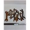 Image 1 : (9) Vintage Wrenches, Tire Gauge