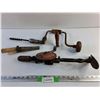 Image 1 : (2) Vintage Hand Drills and Sharpening Tool