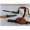 Image 2 : (2) Vintage Hand Drills and Sharpening Tool
