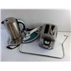 Image 5 : Hamilton Beach Electric Tea Pot, Black & Decker Iron and Toaster - As Is