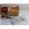 Image 3 : Farm Toys and Wicker Basket