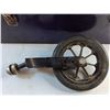 Image 3 : (4) Caster Wheels and Tin Tool Box 22 x 9 x 9"