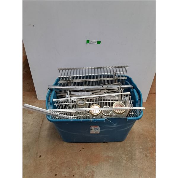 *Plastic Totes, Shelves and (4) Pint Jars with Lids - Cannot Ship