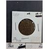Image 5 : 1859, 1893 and 1895 Canadian 1 Cent Coins
