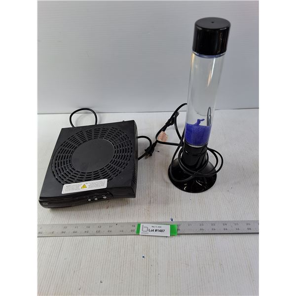 Bell 4100 Receiver and Lava Type Lamp