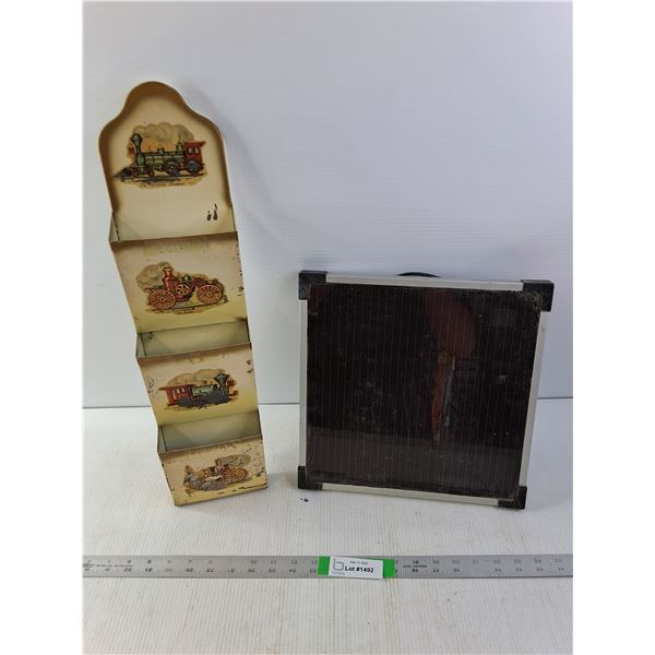 Metal Letter/Bill Holder & Coleman 7W Solar Panel