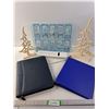 Image 1 : Glass Cutting Board, Power Bar, Tree Decorations, Binder and Notepad
