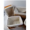 Image 2 : (5) Lined Wicker Baskets