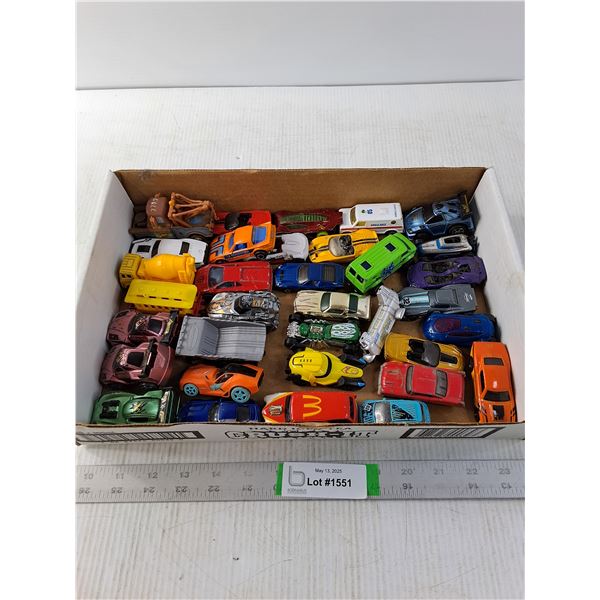 Hot Wheels, Matchbox and Assorted Small Cars/Trucks