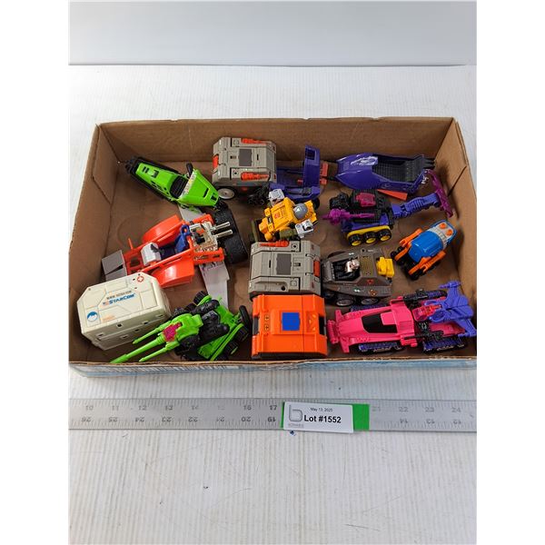 Assorted Transformer Type Plastic Vehicles